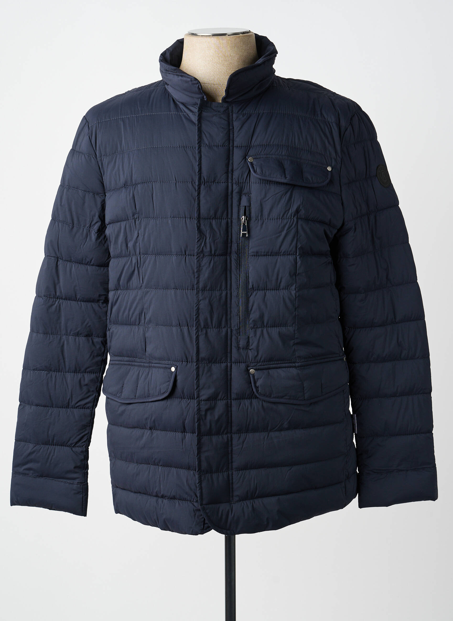 Doudoune manches longues sans capuche bleu RESET homme