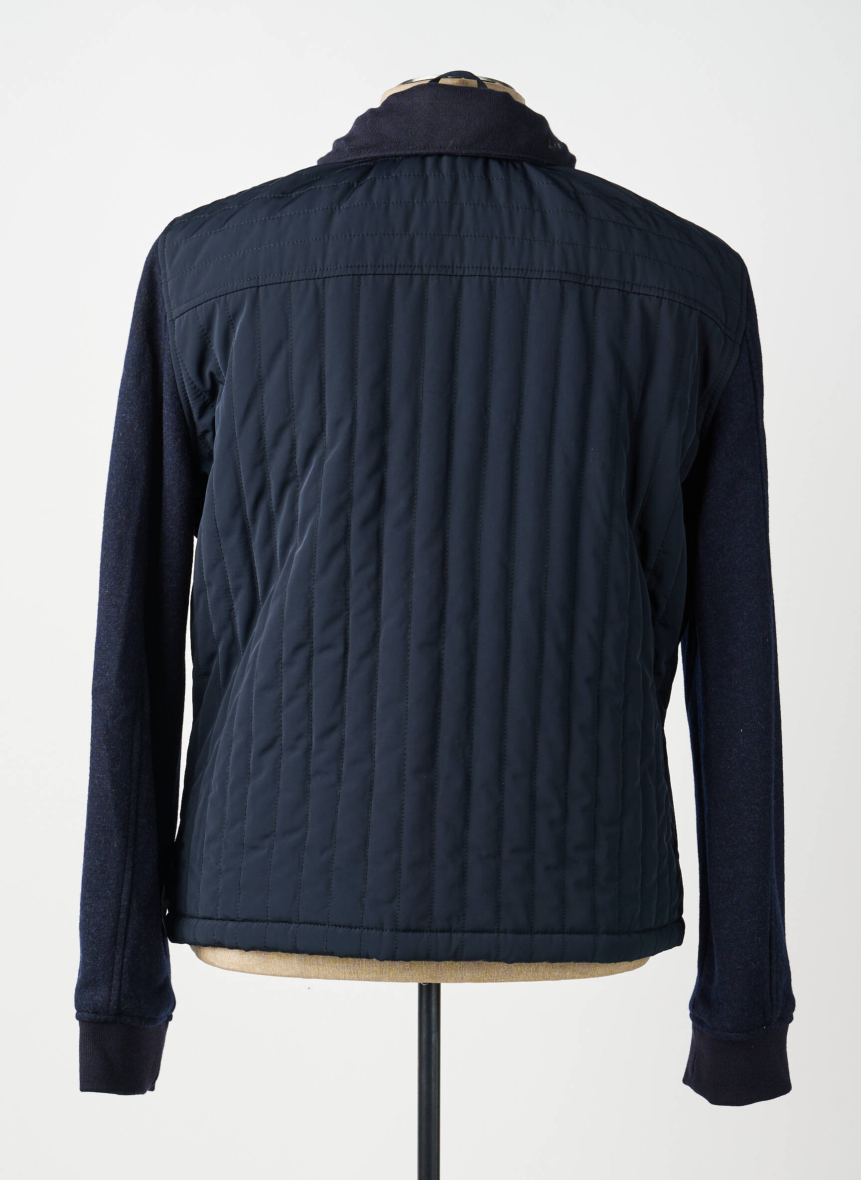 Doudoune manches longues sans capuche bleu RESET homme