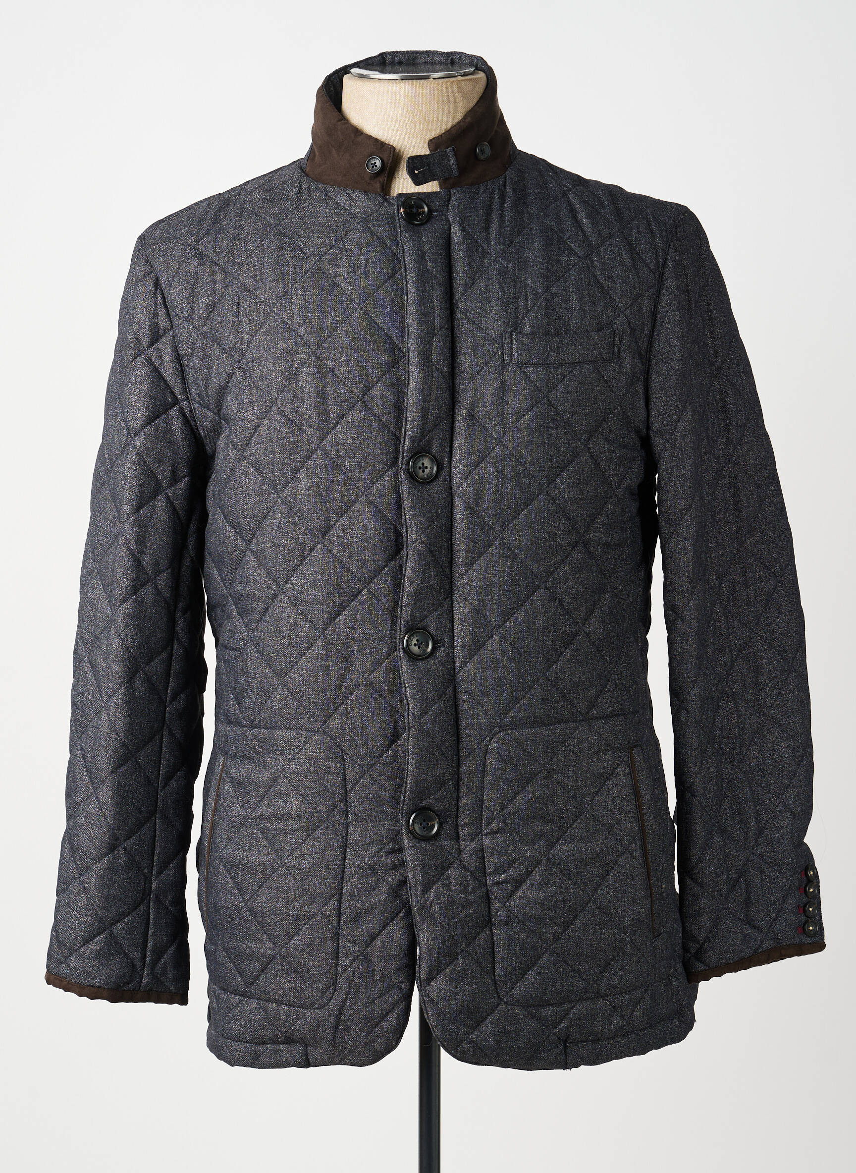 Veste casual fermeture boutonnée sur le devant gris DIGEL homme