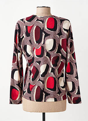 Pull coupe droite manches longues violet GUY DUBOUIS femme