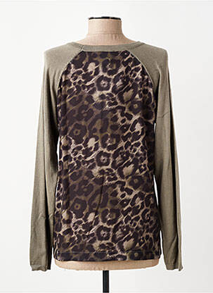 Pull coupe droite manches longues vert MERI & ESCA femme