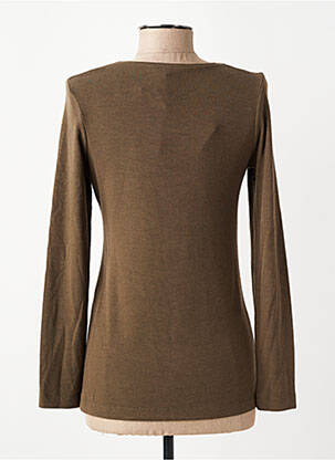 Pull coupe cintrée manches longues vert MERI & ESCA femme