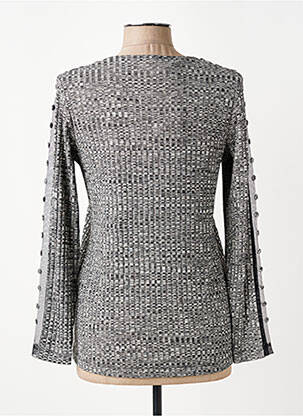 Pull coupe droite manches longues gris MERI & ESCA femme