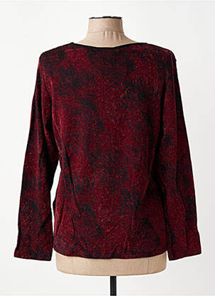 Top stretch manches longues rouge GUY DUBOUIS femme