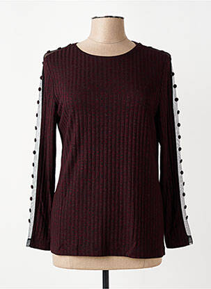 Pull coupe droite manches longues violet MERI & ESCA femme