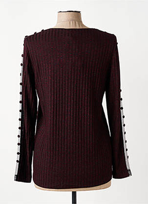 Pull coupe droite manches longues violet MERI & ESCA femme