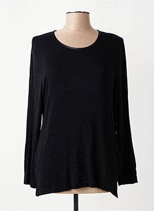 Pull coupe droite manches longues noir GUY DUBOUIS femme