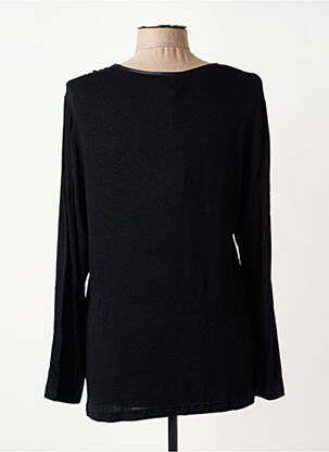 Pull coupe droite manches longues noir GUY DUBOUIS femme