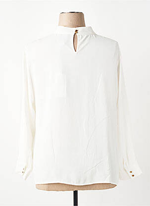 Top col rond manches longues blanc GUY DUBOUIS femme