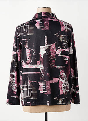 Pull coupe droite manches longues noir GUY DUBOUIS femme