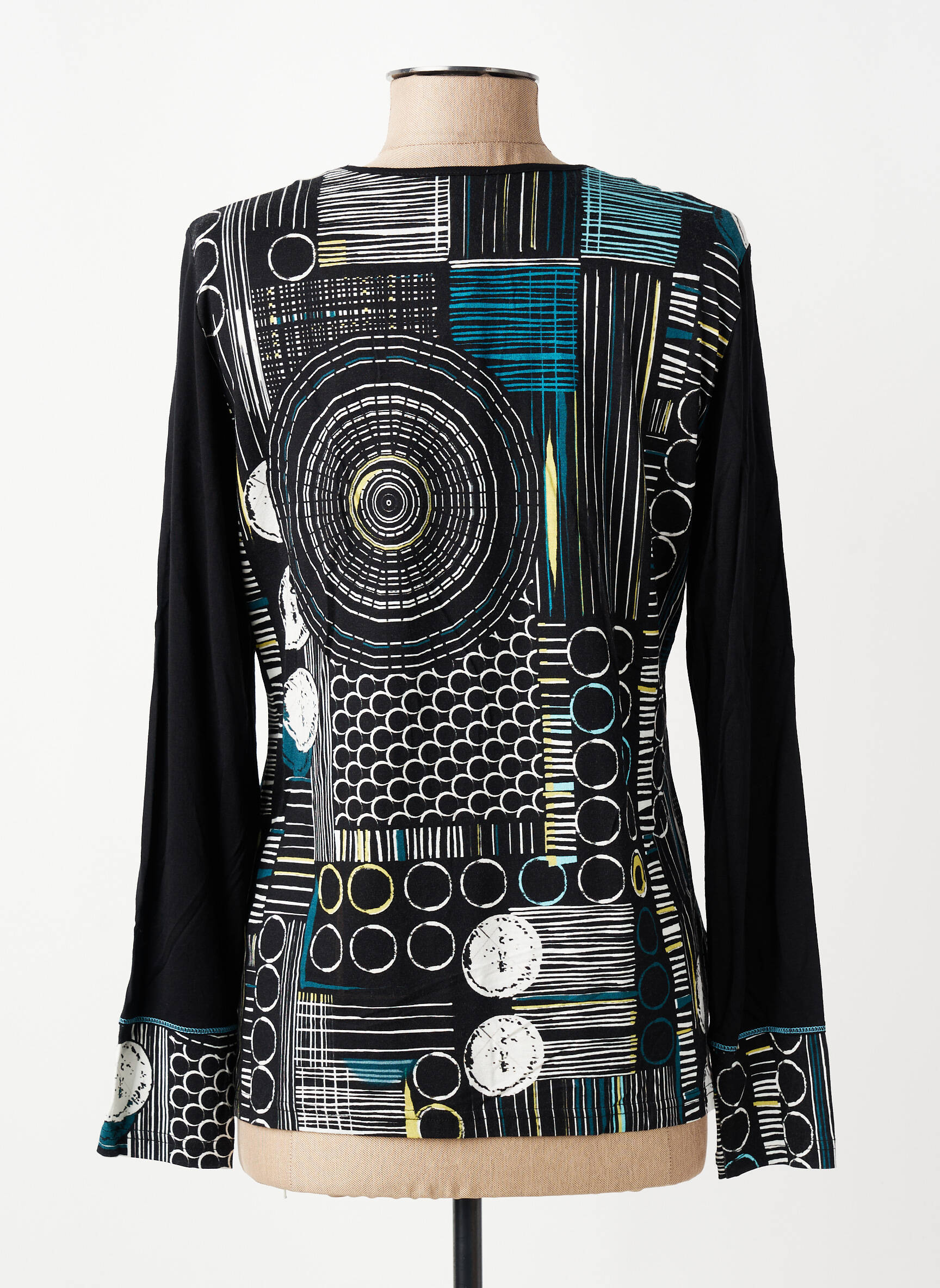 Top manches longues manches longues noir IMPULSION femme