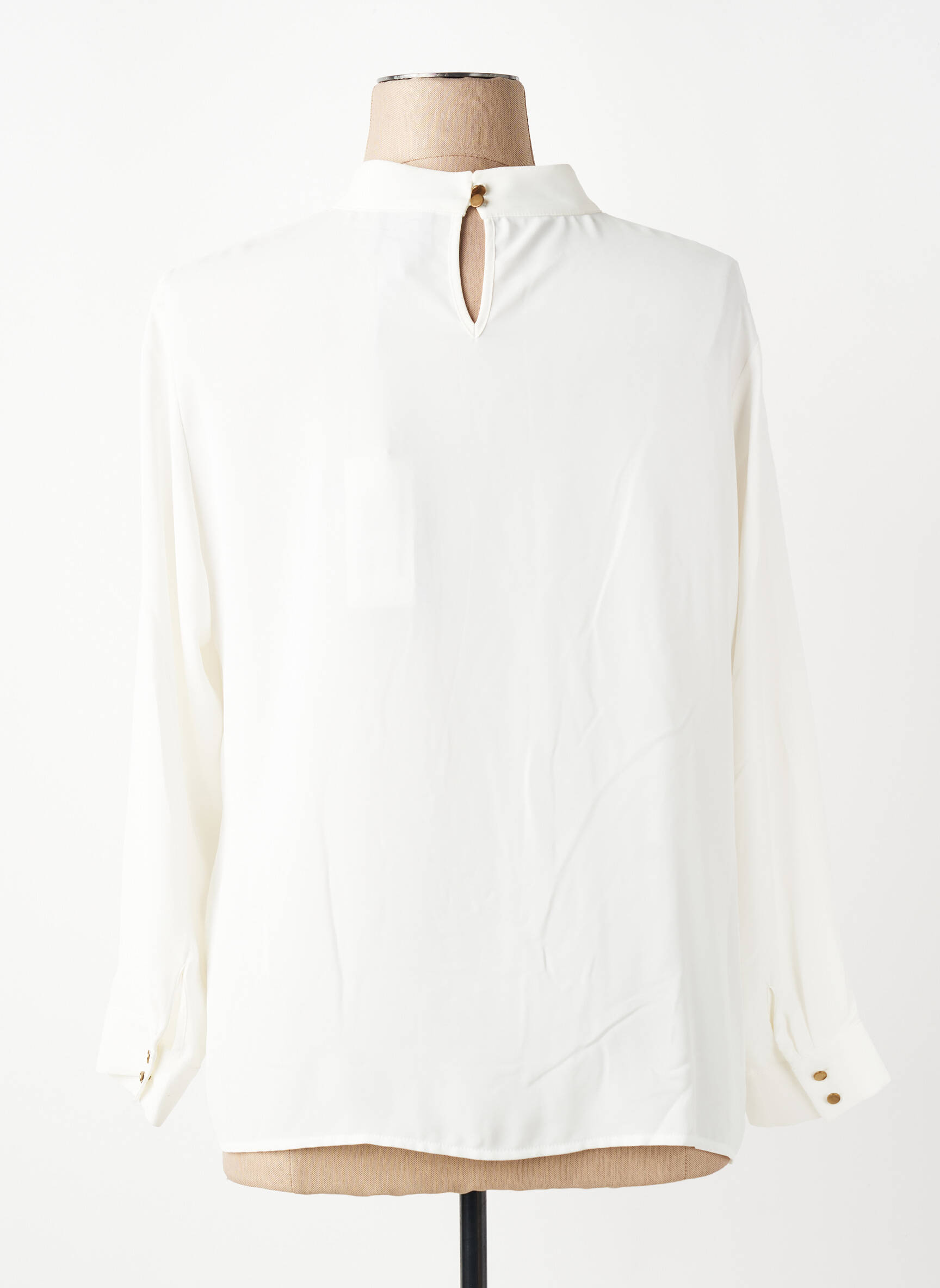 Top manches longues manches longues blanc GUY DUBOUIS femme