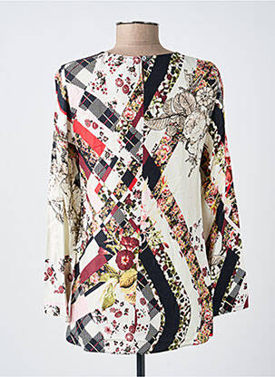 Blouse tissage popeline manches longues beige GUY DUBOUIS femme