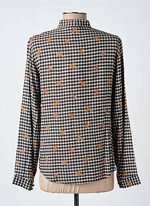 Chemisier coupe cintrée manches longues noir MERI & ESCA femme