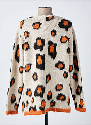 Pull coupe cintrée manches longues orange MERI & ESCA femme