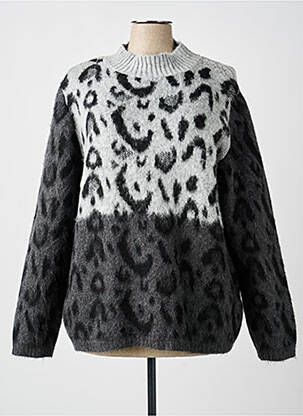 Pull stretch manches longues gris MERI & ESCA femme
