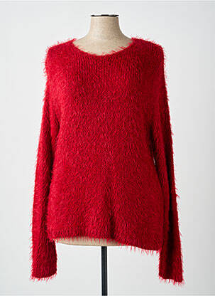 Pull stretch manches longues rouge GUY DUBOUIS femme