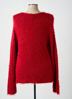 Pull stretch manches longues rouge GUY DUBOUIS femme