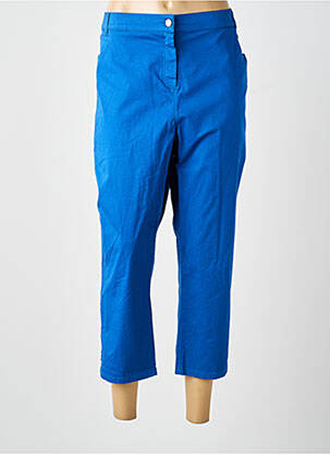 Pantacourt stretch taille normale bleu GUY DUBOUIS femme