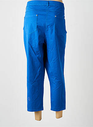 Pantacourt stretch taille normale bleu GUY DUBOUIS femme