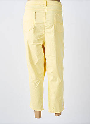 Pantacourt stretch taille normale jaune MERI & ESCA femme