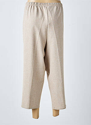 Pantacourt coupe droite taille normale beige GUY DUBOUIS femme