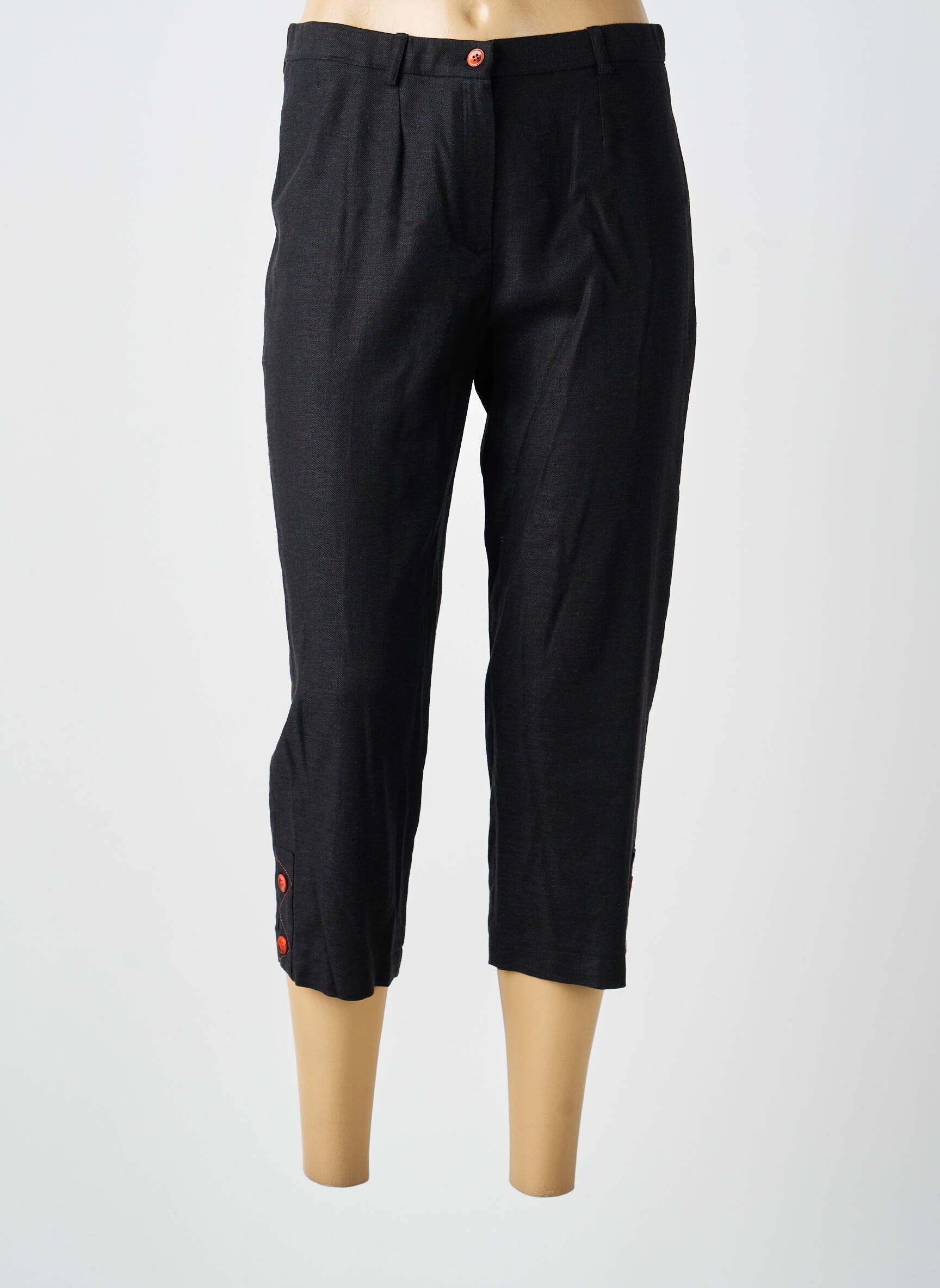 Pantacourt taille normale taille normale noir GUY DUBOUIS femme