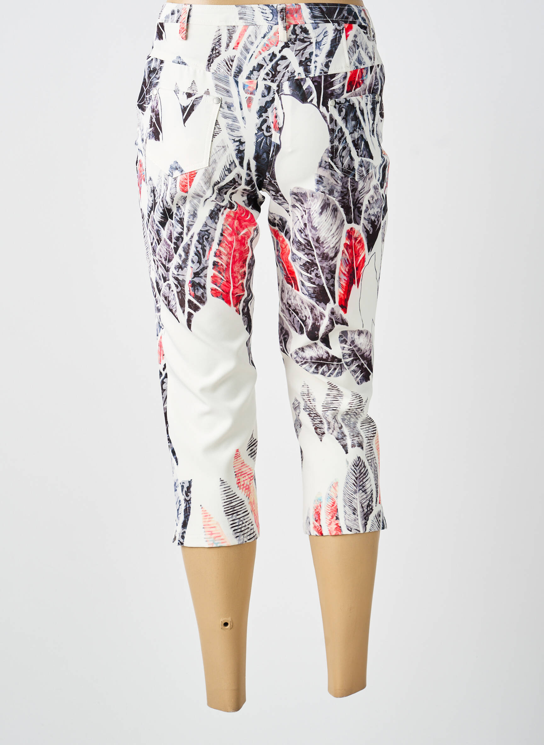 Pantacourt taille normale taille normale blanc FRANCE RIVOIRE femme