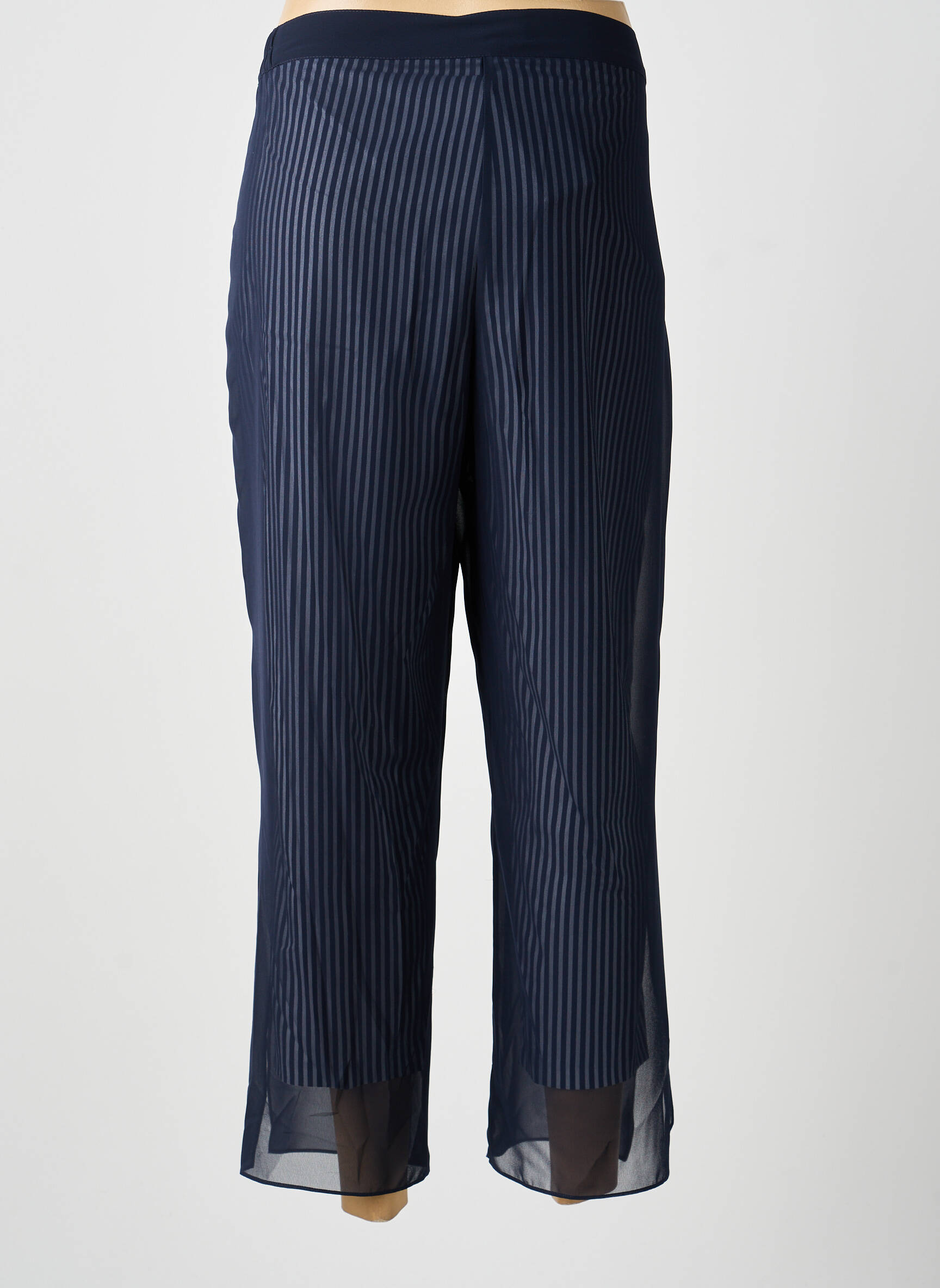 Pantalon droit stretch taille normale bleu MERI & ESCA femme