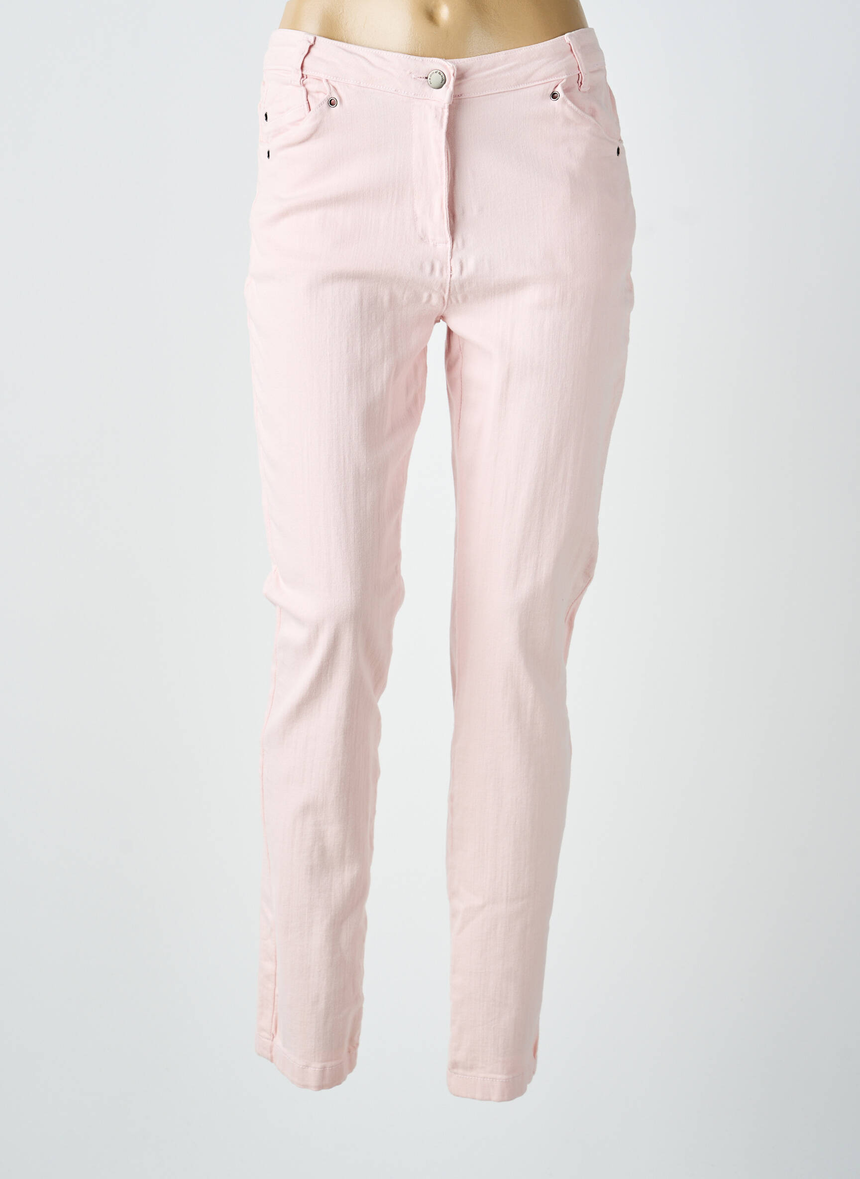 Jeans coupe slim taille basse taille basse rose MADO ET LES AUTRES femme