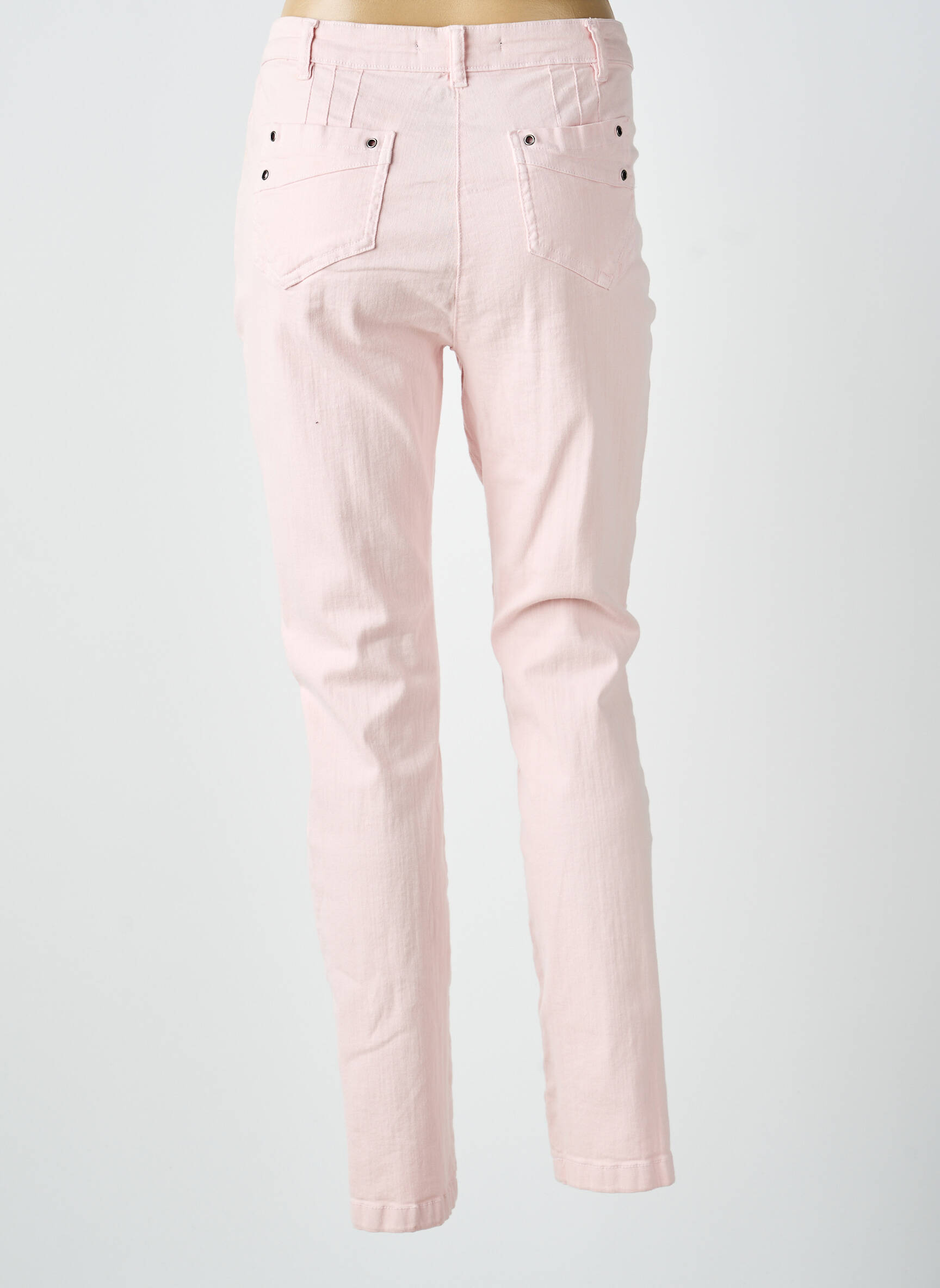 Jeans coupe slim taille basse taille basse rose MADO ET LES AUTRES femme