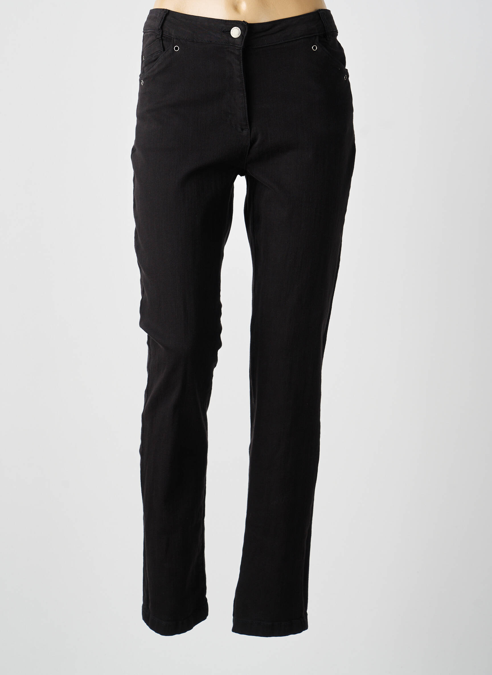 Jeans coupe slim taille basse taille basse noir MADO ET LES AUTRES femme