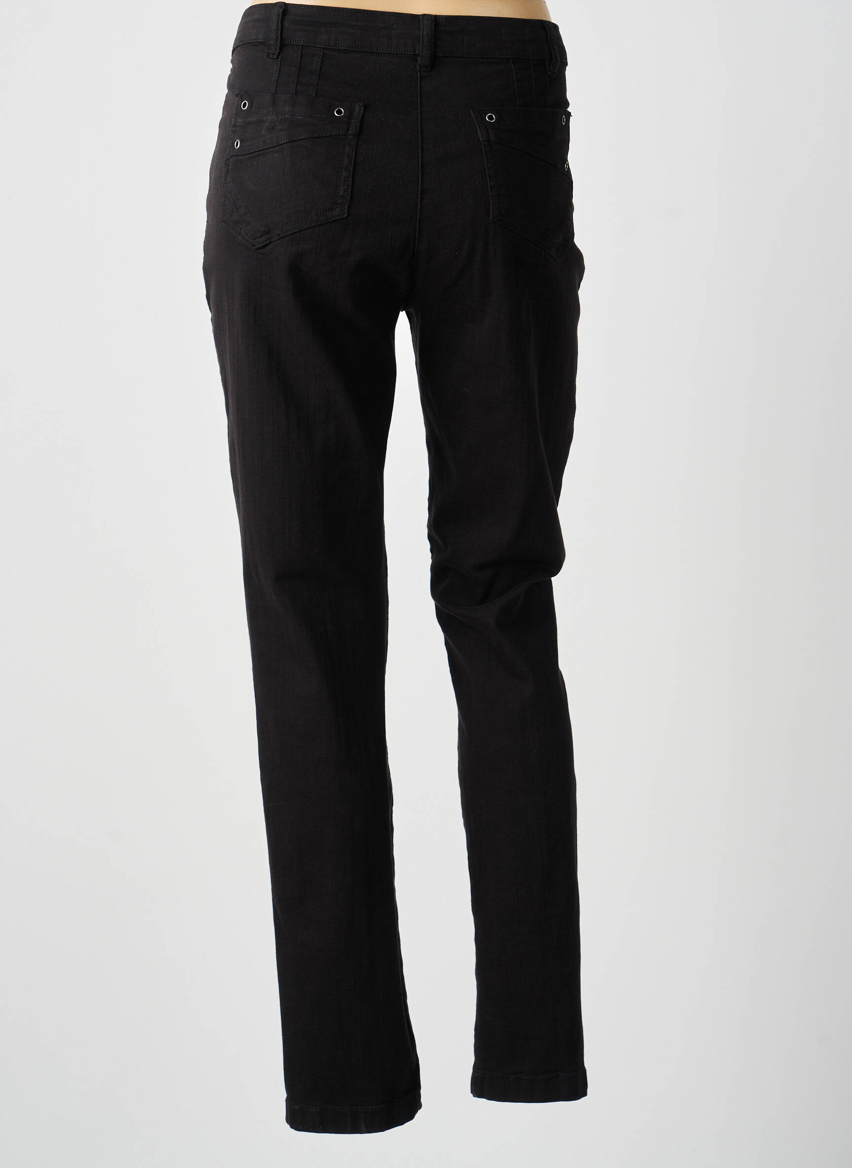 Jeans coupe slim taille basse taille basse noir MADO ET LES AUTRES femme