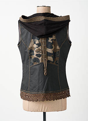 Gilet sans manche poches marron MERI & ESCA femme
