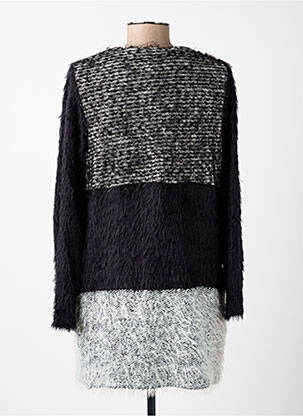 Gilet manches longues col rond noir MERI & ESCA femme