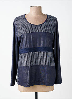 Top stretch manches longues bleu MERI & ESCA femme