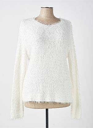 Pull coupe cintrée manches longues blanc GUY DUBOUIS femme