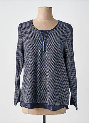 Top stretch manches longues bleu MERI & ESCA femme