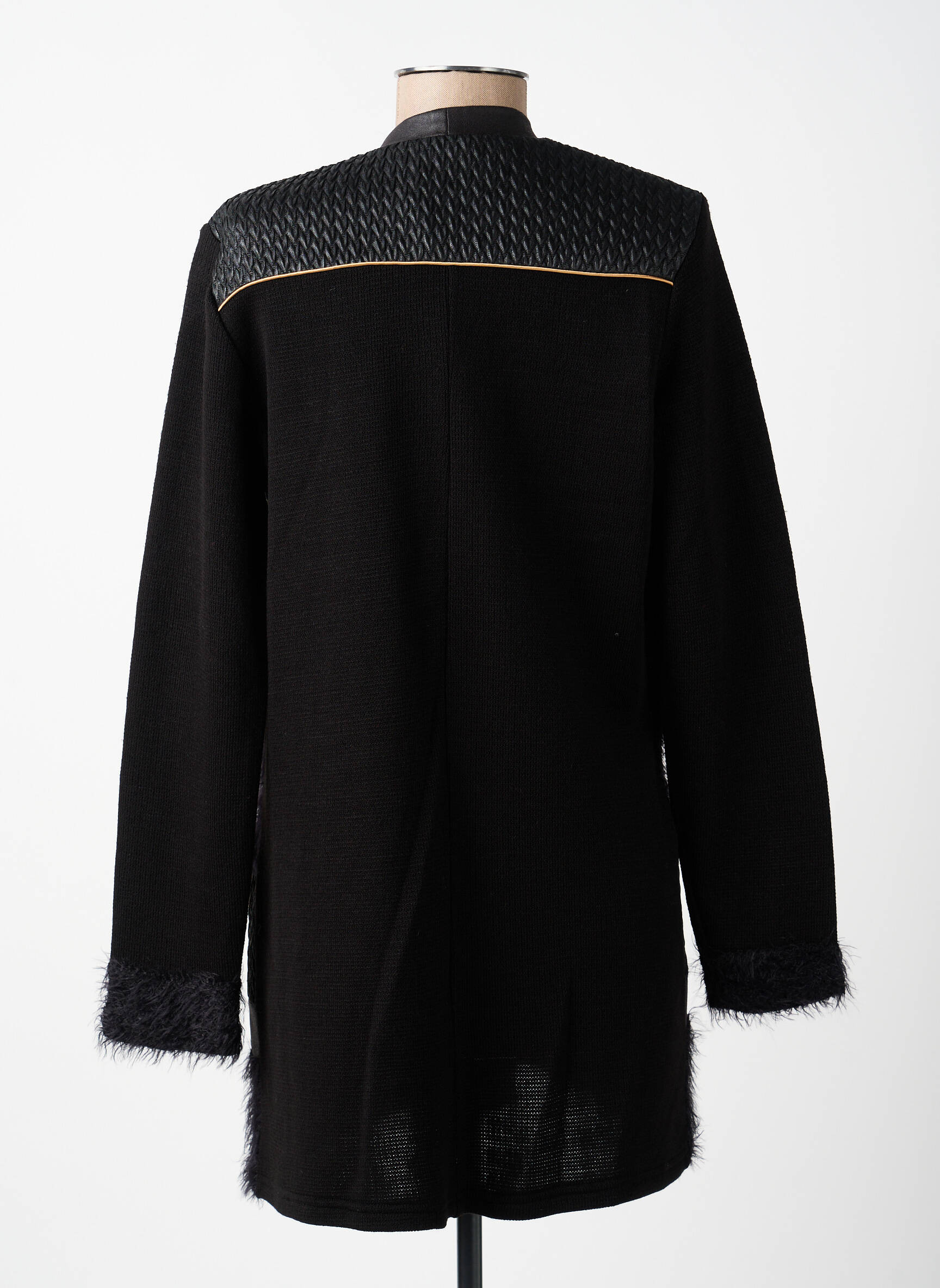 Gilet manches longues coupe cintrée noir MERI & ESCA femme