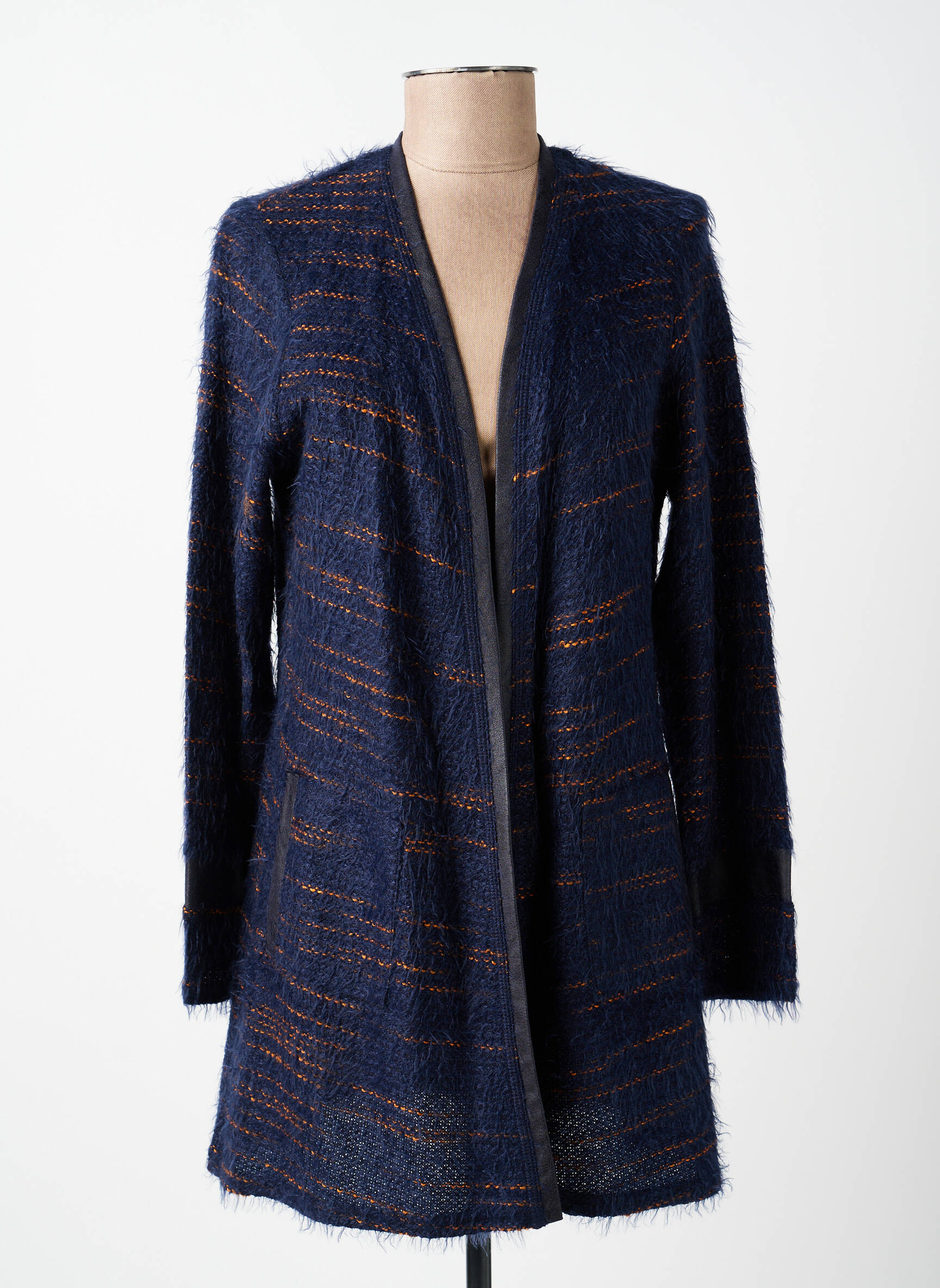 Gilet manches longues stretch bleu MERI & ESCA femme