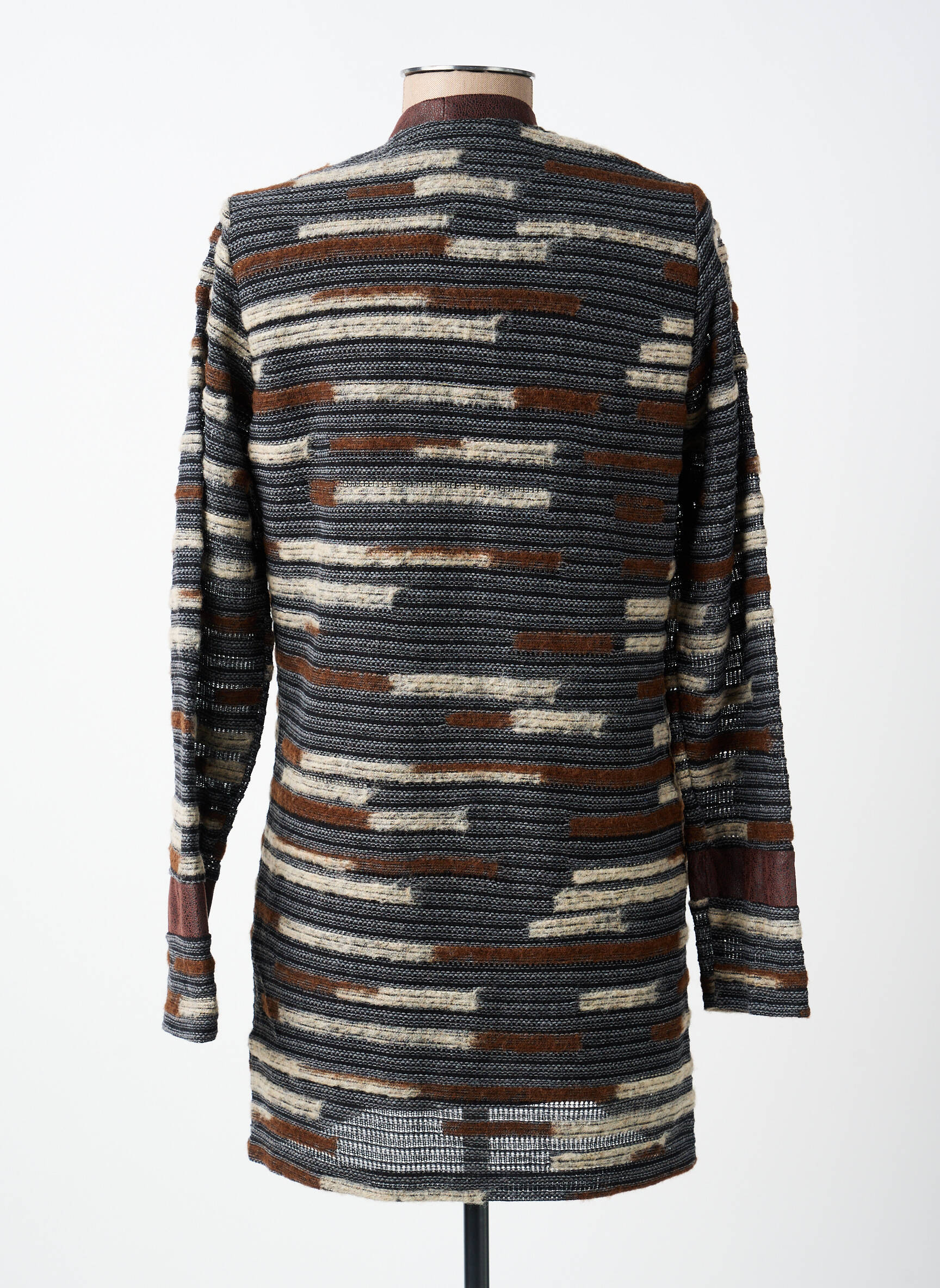 Gilet manches longues stretch marron MERI & ESCA femme