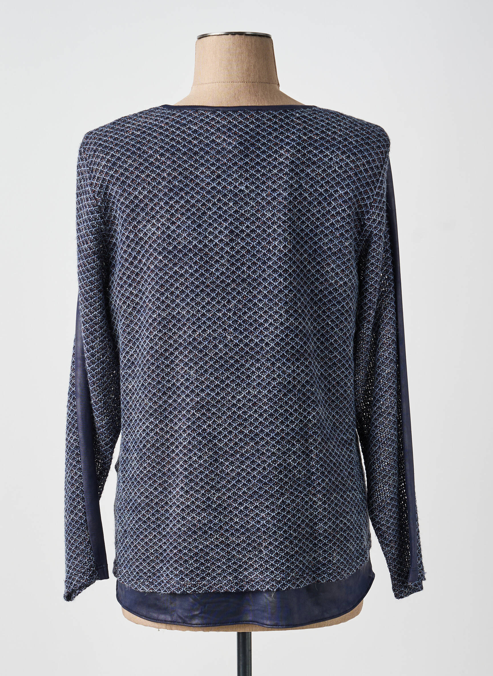 Top stretch manches longues bleu MERI & ESCA femme