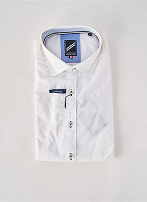 Chemise manches longues coupe droite blanc HECHTER STUDIO homme
