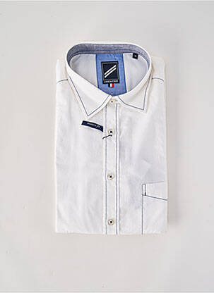 Chemise manches longues poches blanc HECHTER STUDIO homme