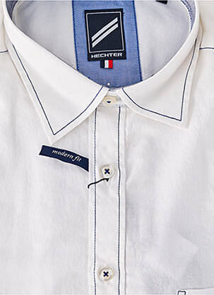 Chemise manches longues poches blanc HECHTER STUDIO homme