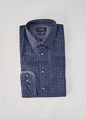 Chemise manches longues imprimé fantaisie bleu DIGEL homme