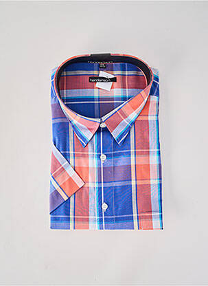 Chemise manches courtes imprimé carreaux bleu HENDERSON homme