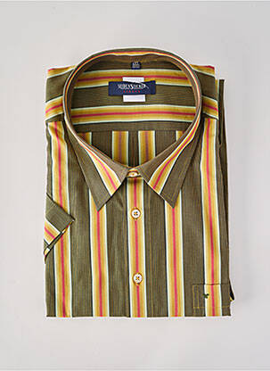 Chemise manches longues poches vert SEIDENSTICKER homme