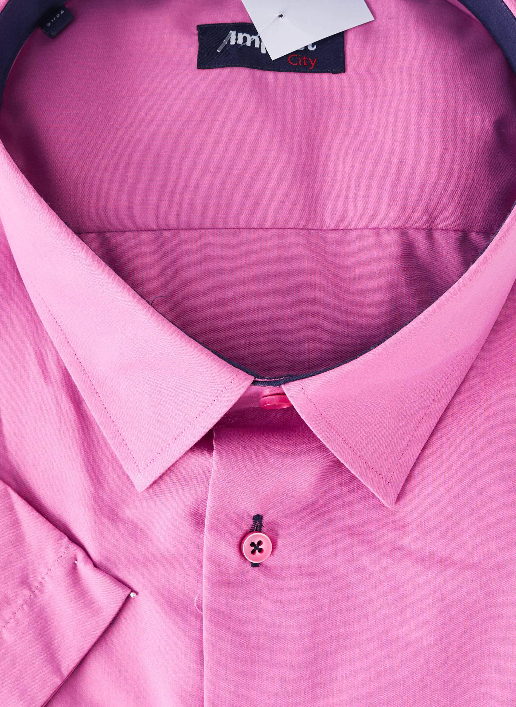 Chemise manches courtes poches rose IMPACT homme