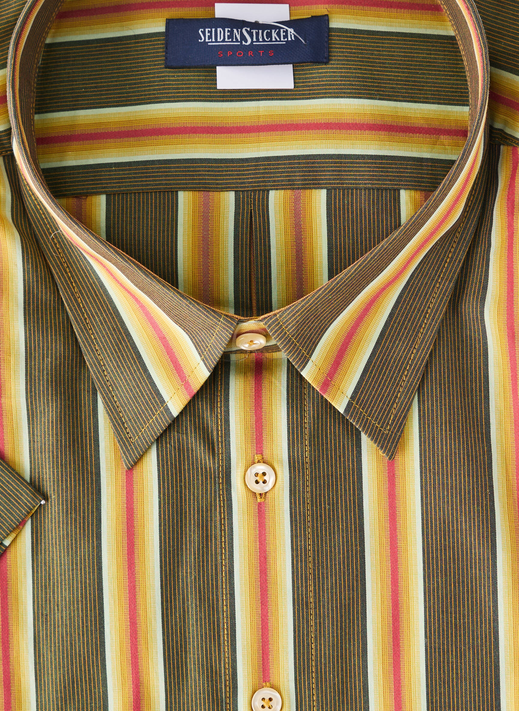 Chemise manches longues poches vert SEIDENSTICKER homme